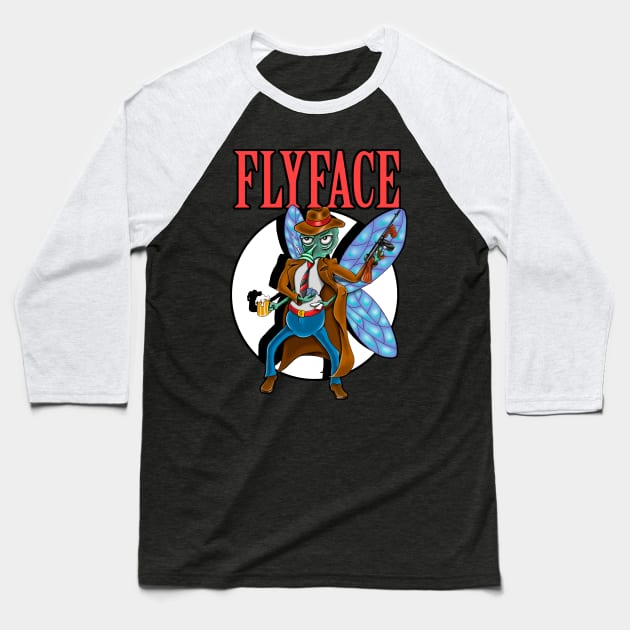 FlyFace Baseball T-Shirt by VicInFlight